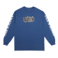 "RAGE IN SILENCE" Long Sleeve T-Shirt (Blue)