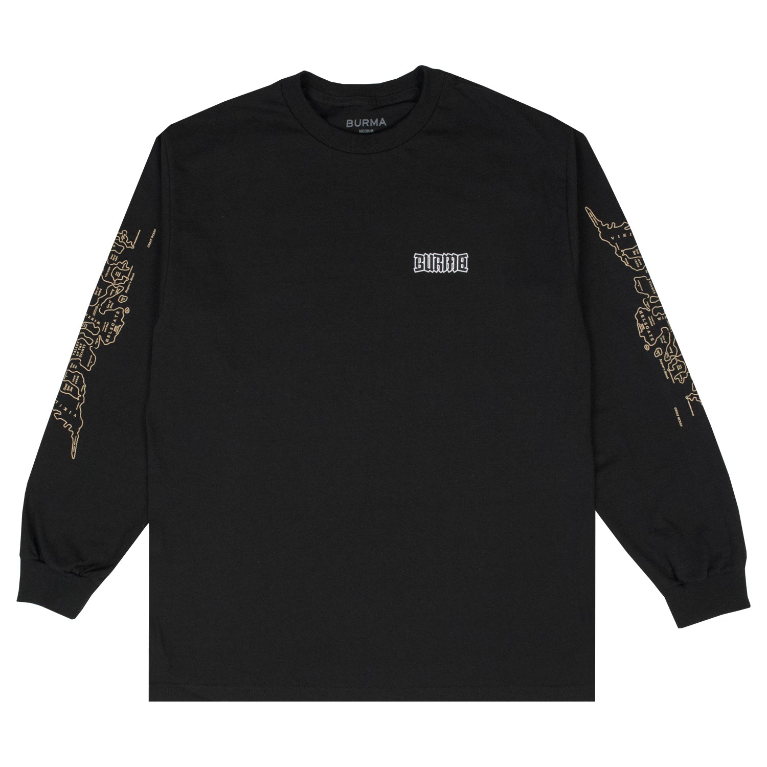 "PLAYABLE AREA" Long Sleeve T-Shirt (Black)