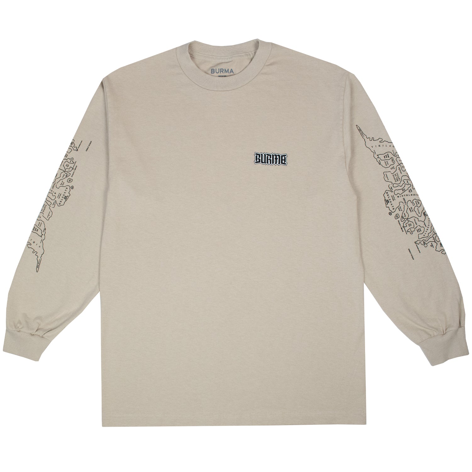 "PLAYABLE AREA" Long Sleeve T-Shirt (Tan)
