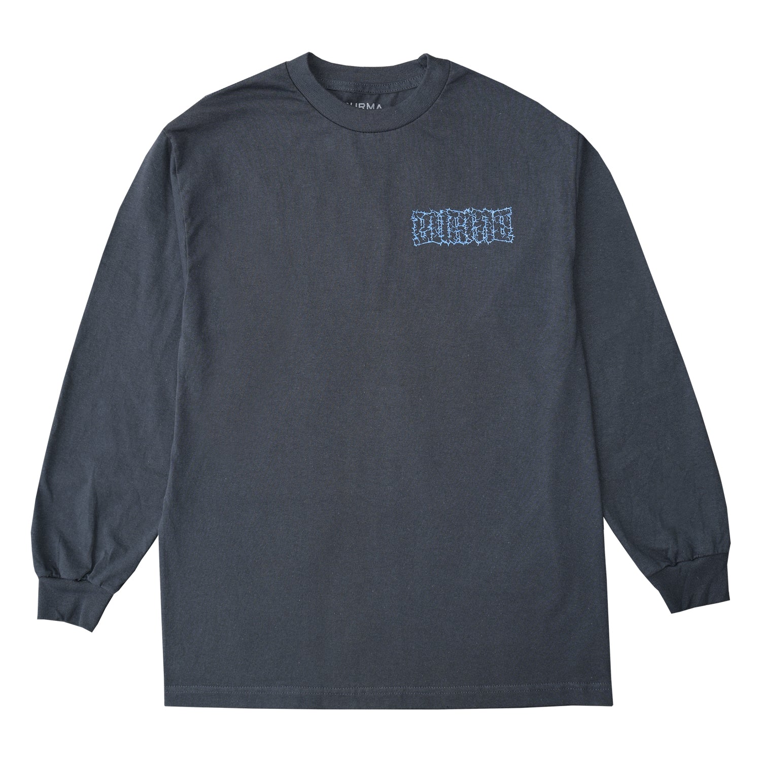 "POWER LOGO" Long Sleeve T-Shirt (Charcoal)
