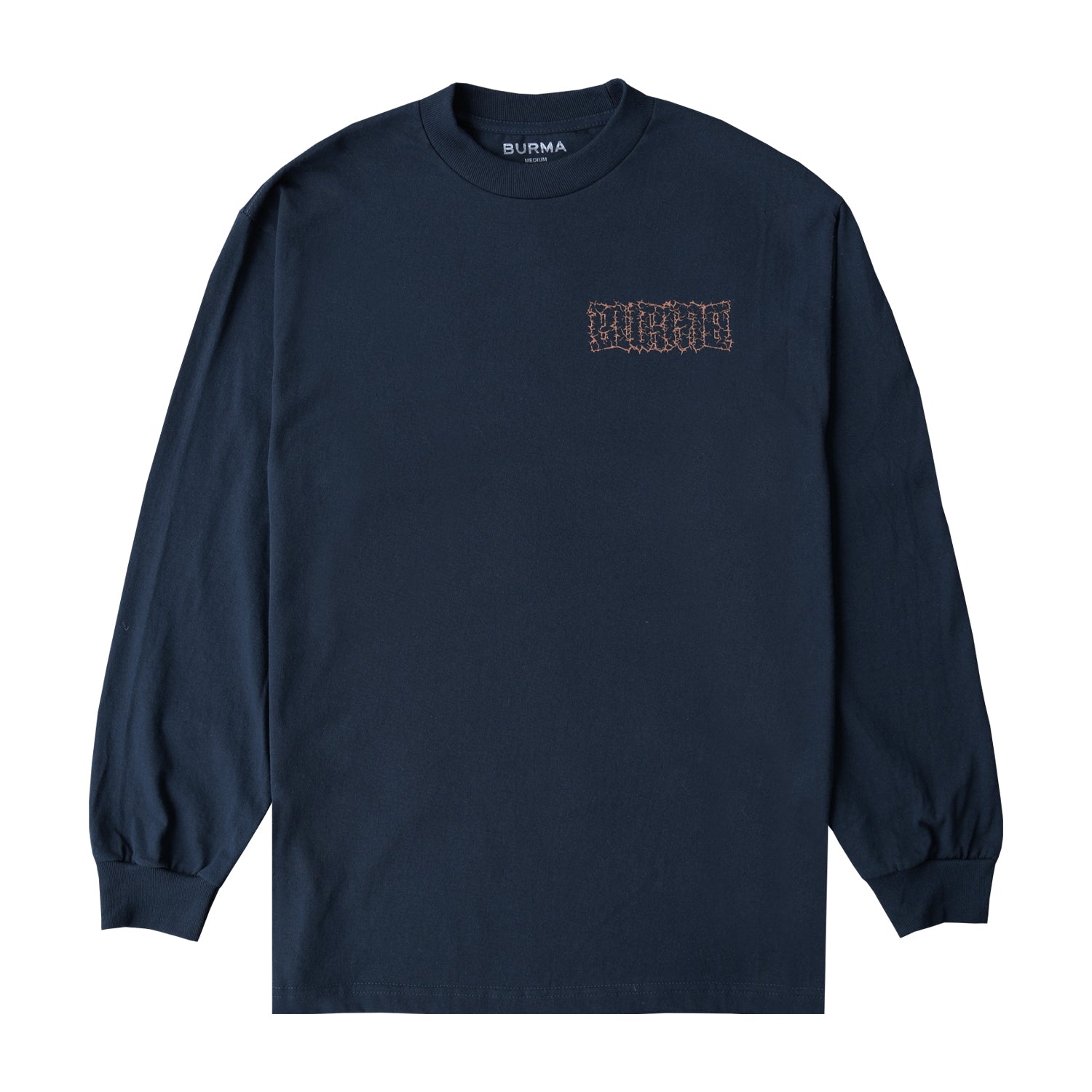 "POWER LOGO" Long Sleeve T-Shirt (Navy)